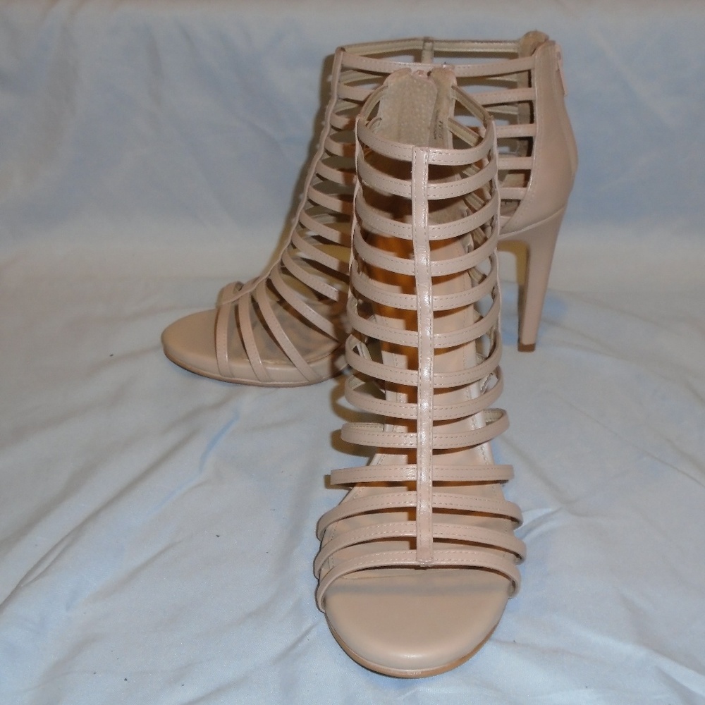 Tan Strappy Heels